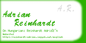 adrian reinhardt business card